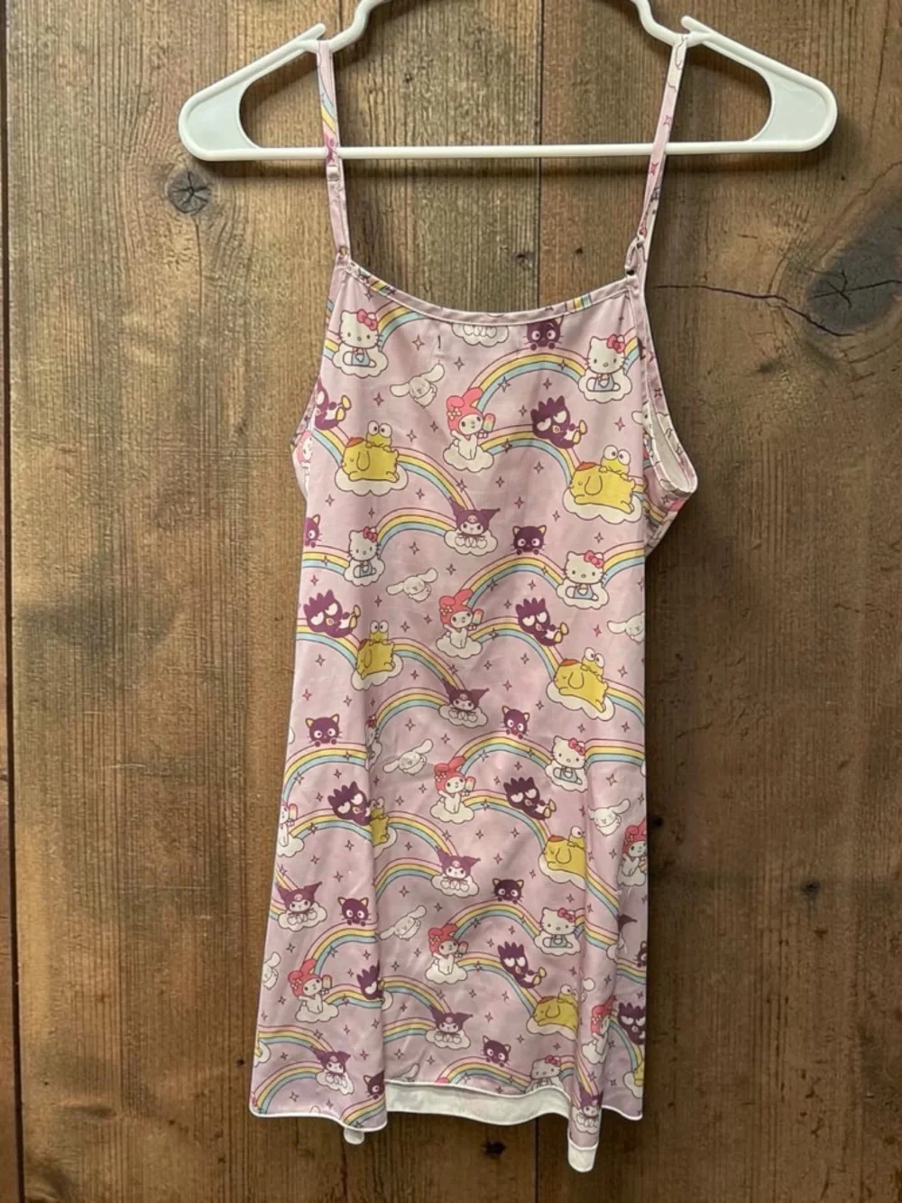 HELLO KITTY KUROMI night gown size SMALL pit to pit 16in length 32in
